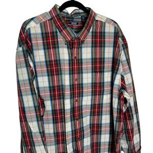 Men's Izod 2X patterned Flannel styled shirt